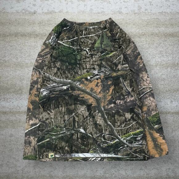 Mossy Oak Other - Vintage Mossy Oak Hunting Camo Shirt Cotton Long Sleeve Woodland 90s